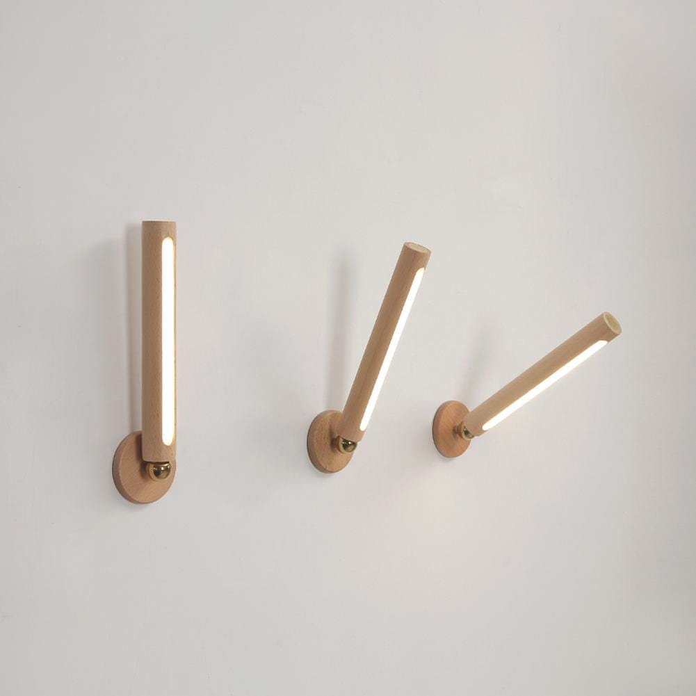 Magnetic LED Wooden Wall Light - 360 Degree Rotatable and Detachable Wall Lamp with Stepless Dimming - Premium - Just €34.95! Shop now at San Rocco Italia