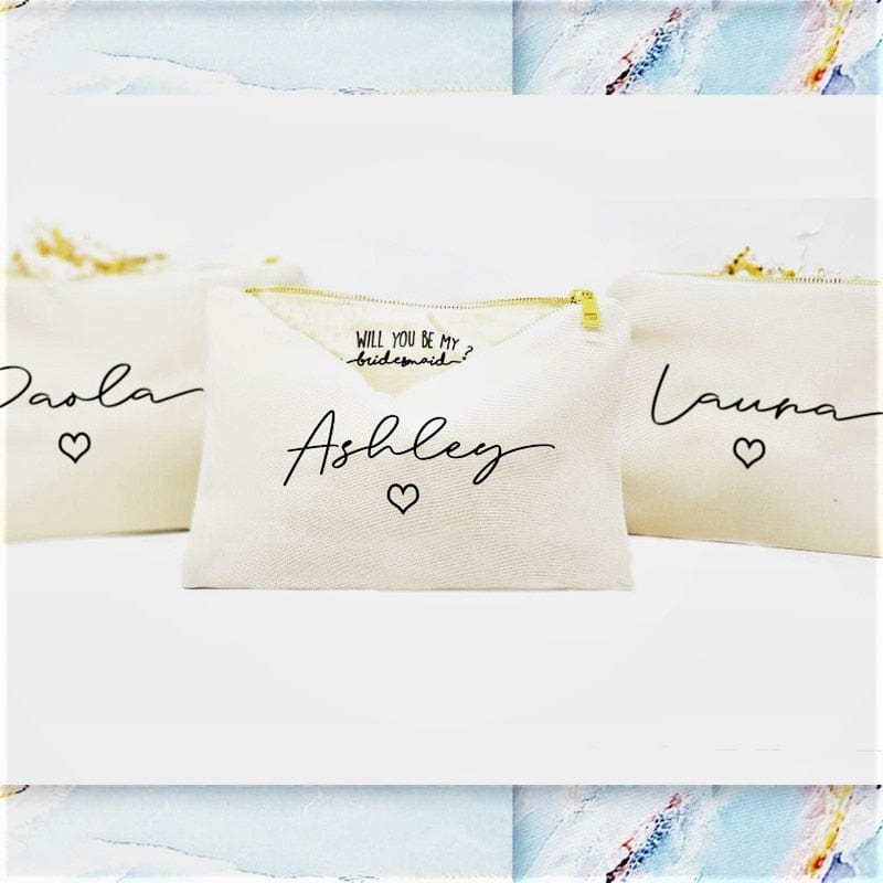 Personalized Makeup Bag with Custom Text Inside - Makeup Bag - San Rocco Italia