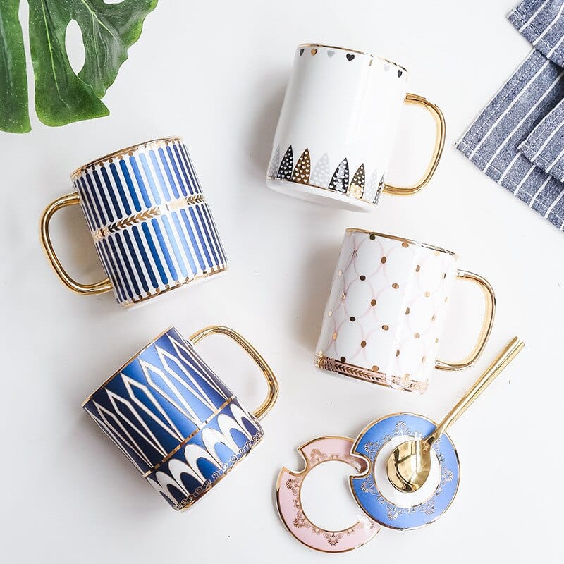Mug, Lid and Spoon Set - Premium Mugs - Just €31.95! Shop now at San Rocco Italia