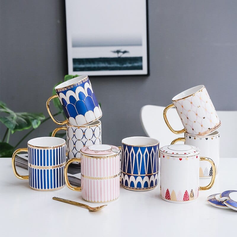 Mug, Lid and Spoon Set - Premium Mugs - Just €31.95! Shop now at San Rocco Italia