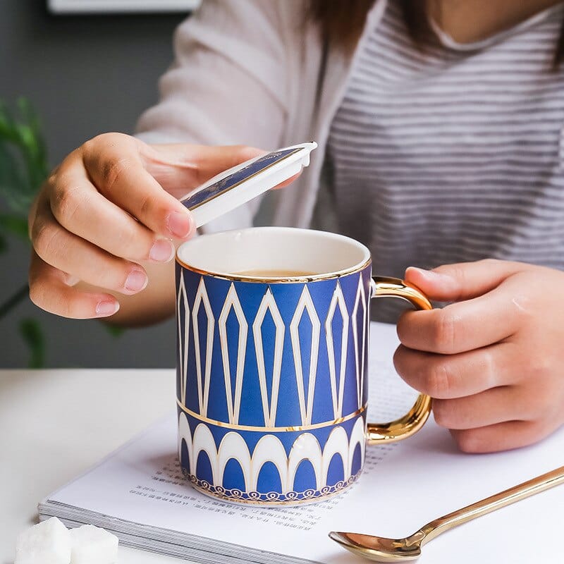 Mug, Lid and Spoon Set - Premium Mugs - Just €31.95! Shop now at San Rocco Italia
