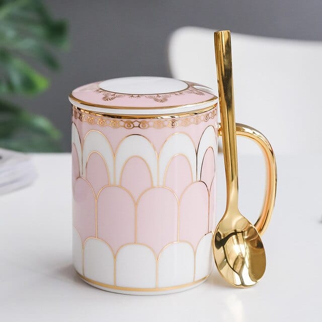 Mug, Lid and Spoon Set - Premium Mugs - Just €31.95! Shop now at San Rocco Italia