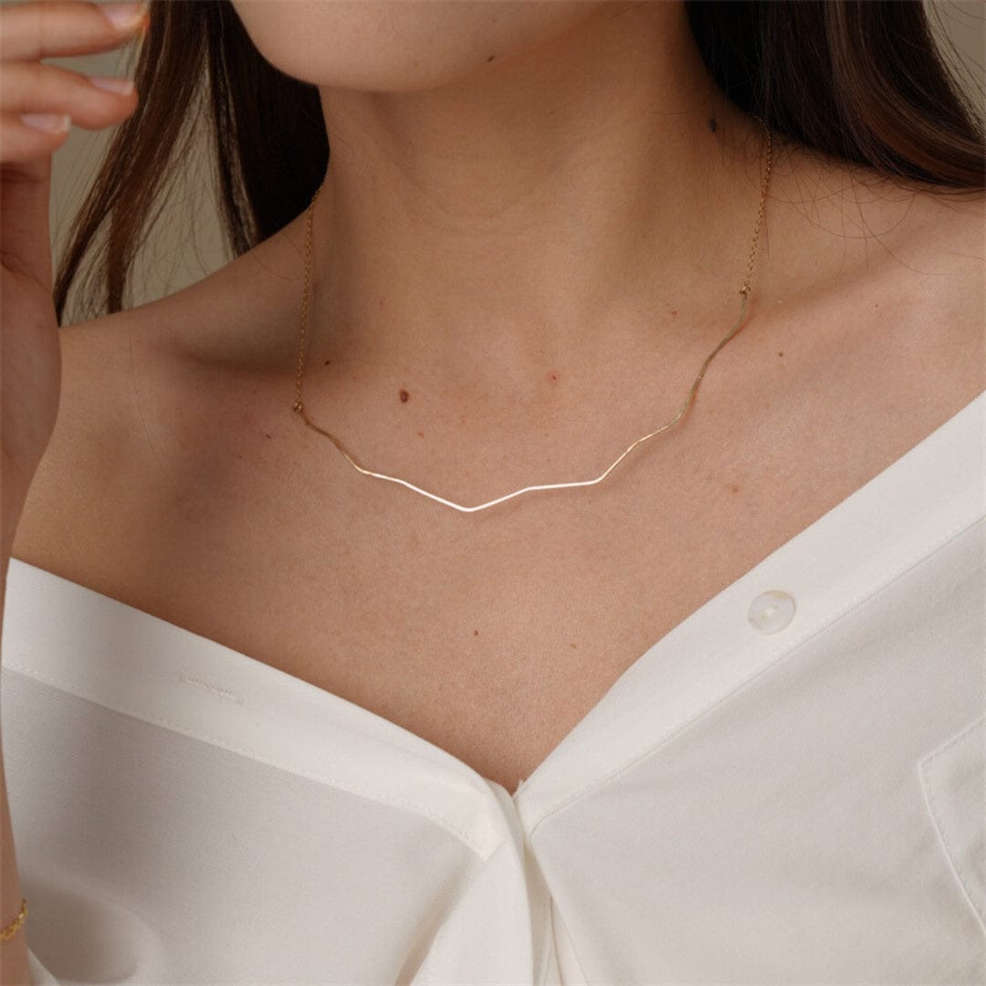 Wave Necklace | 14K Gold Filled or 925 Sterling Silver - Premium Necklaces - Just €49.95! Shop now at San Rocco Italia