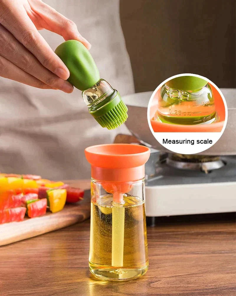 Oil Dispenser Bottle with Silicone Brush | 150 ml - Premium Oil Dispenser - Just €21.95! Shop now at San Rocco Italia