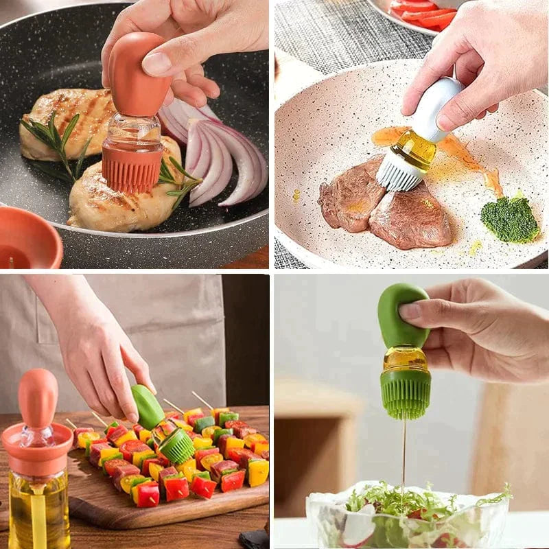 Oil Dispenser Bottle with Silicone Brush | 150 ml - Premium Oil Dispenser - Just €21.95! Shop now at San Rocco Italia