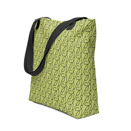 Olive Green Logo Tote Bag San Rocco Italia