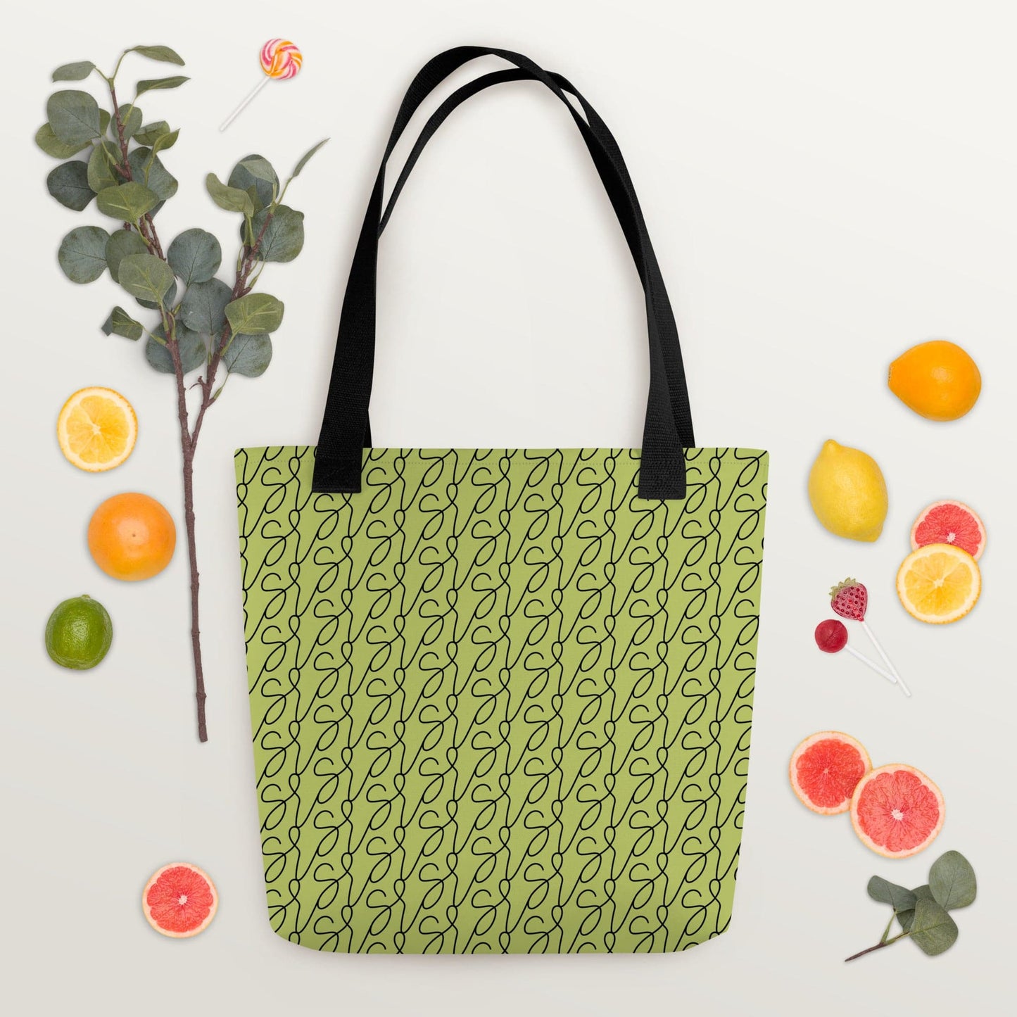 Olive Green Logo Tote Bag - Premium - Shop now at San Rocco Italia