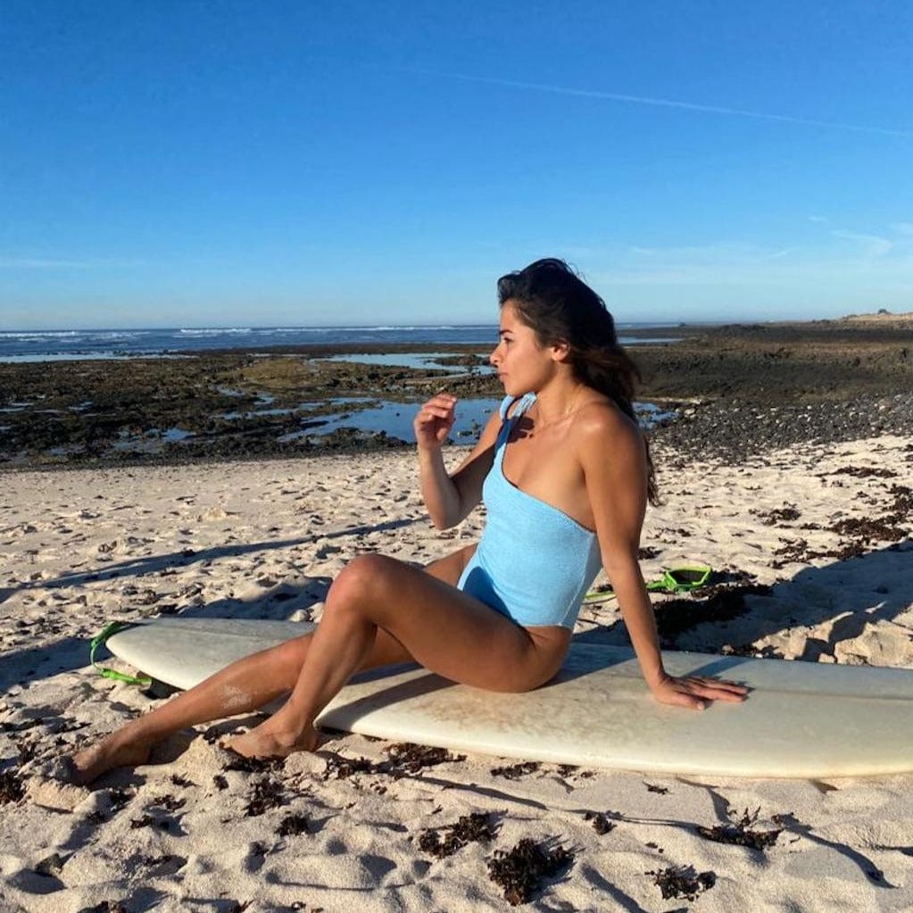 one piece swimsuit Penelope Tie Shoulder One Piece Swimsuit San Rocco Italia