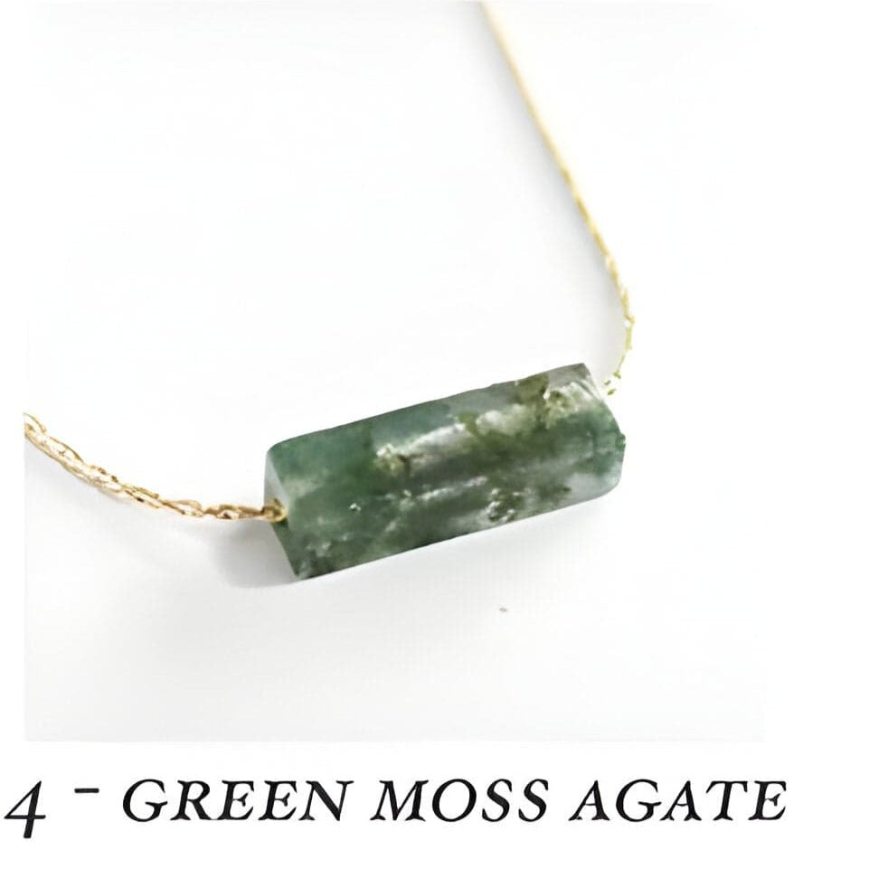 Square Bold Bar Gemstone Pendant Necklace | 14K Gold Filled - Premium Pendant necklace - Just €69.95! Shop now at San Rocco Italia