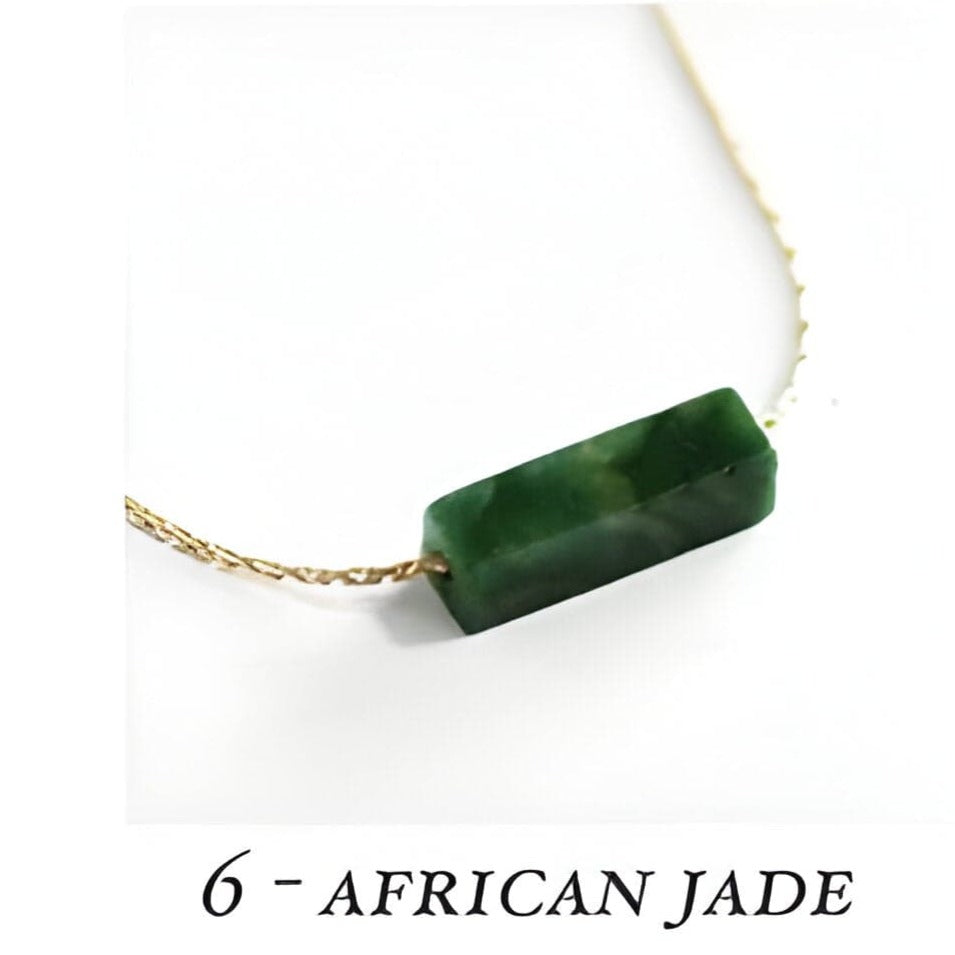 Square Bold Bar Gemstone Pendant Necklace | 14K Gold Filled - Premium Pendant necklace - Just €69.95! Shop now at San Rocco Italia