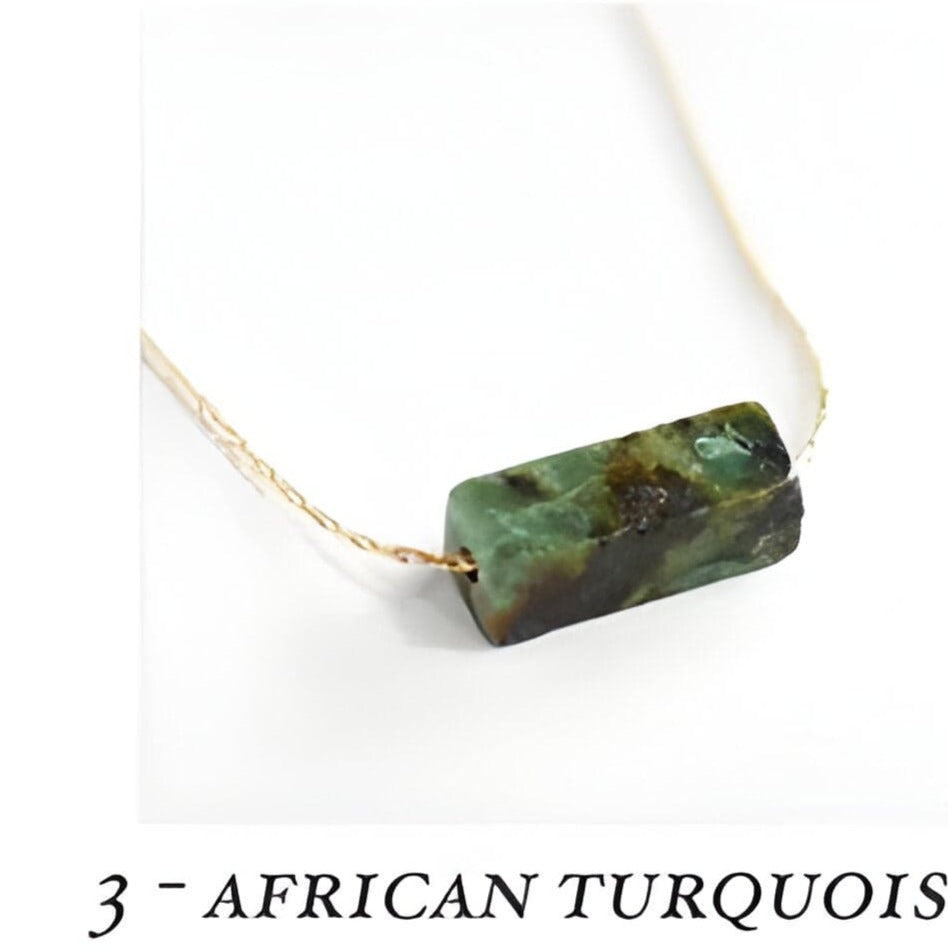 Square Bold Bar Gemstone Pendant Necklace | 14K Gold Filled - Premium Pendant necklace - Just €69.95! Shop now at San Rocco Italia