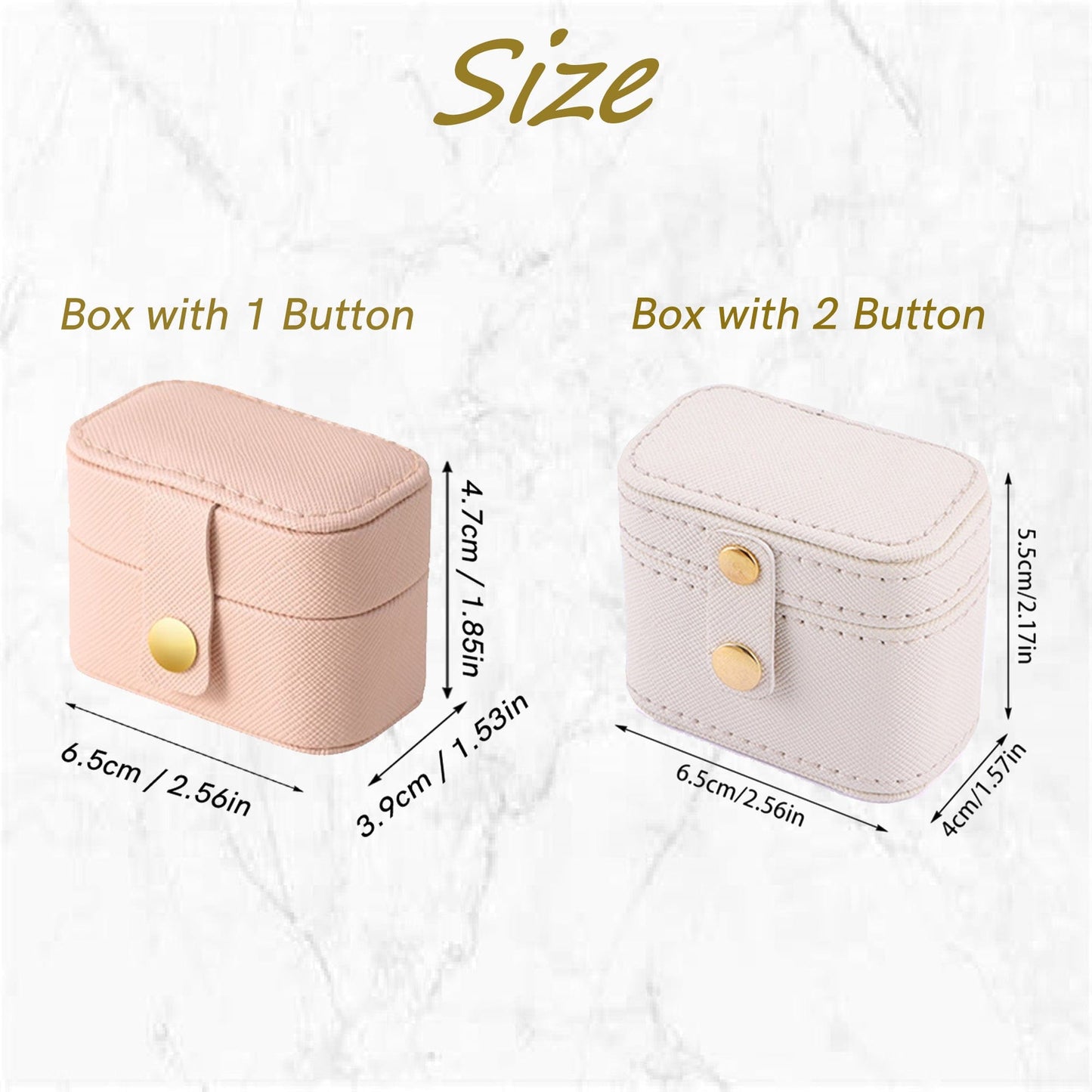Personalized Mini Jewelry Box | Vegan Leather - - San Rocco Italia
