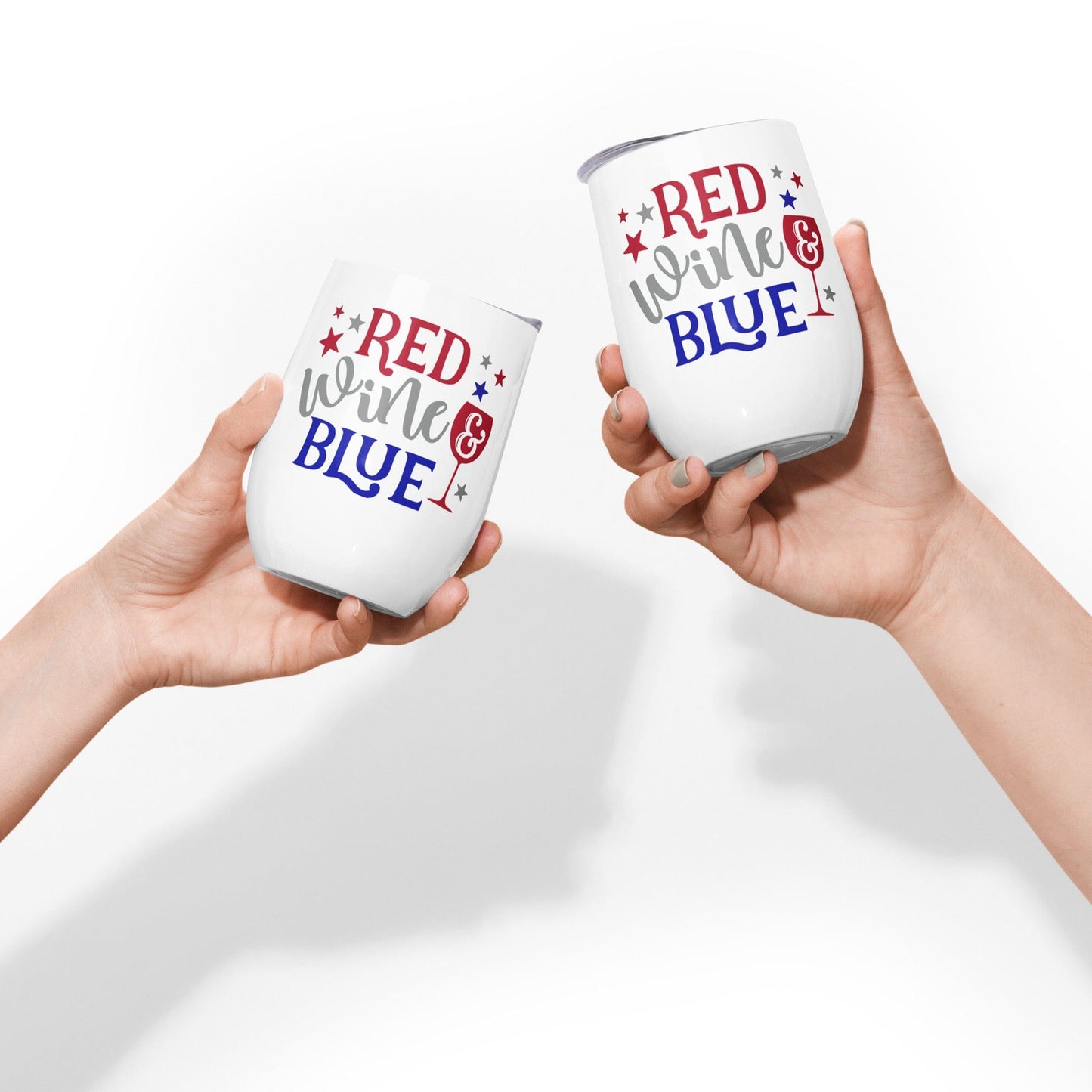 Red Wine & Blue 12 oz Wine Tumbler (355 ml) - - San Rocco Italia