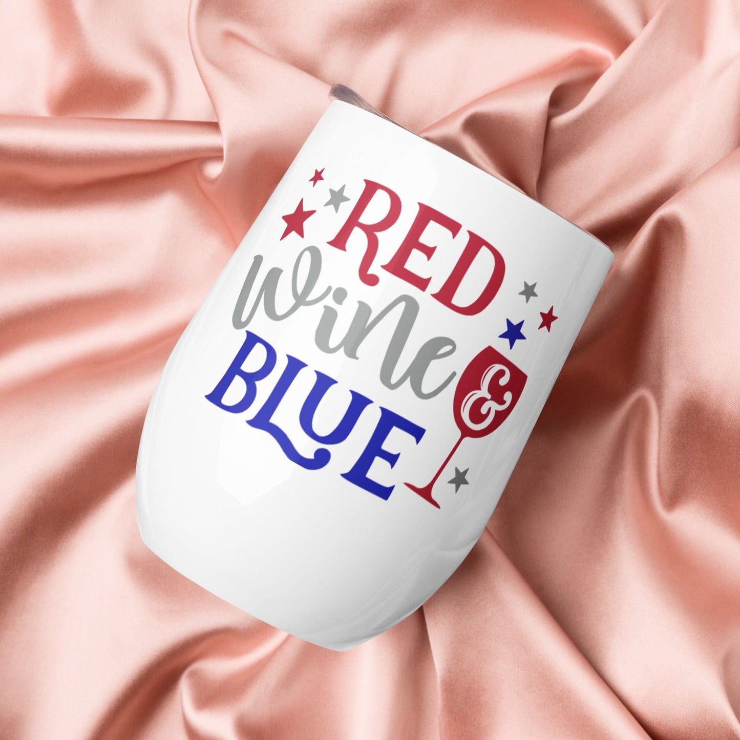 Red Wine & Blue 12 oz Wine Tumbler (355 ml) - - San Rocco Italia