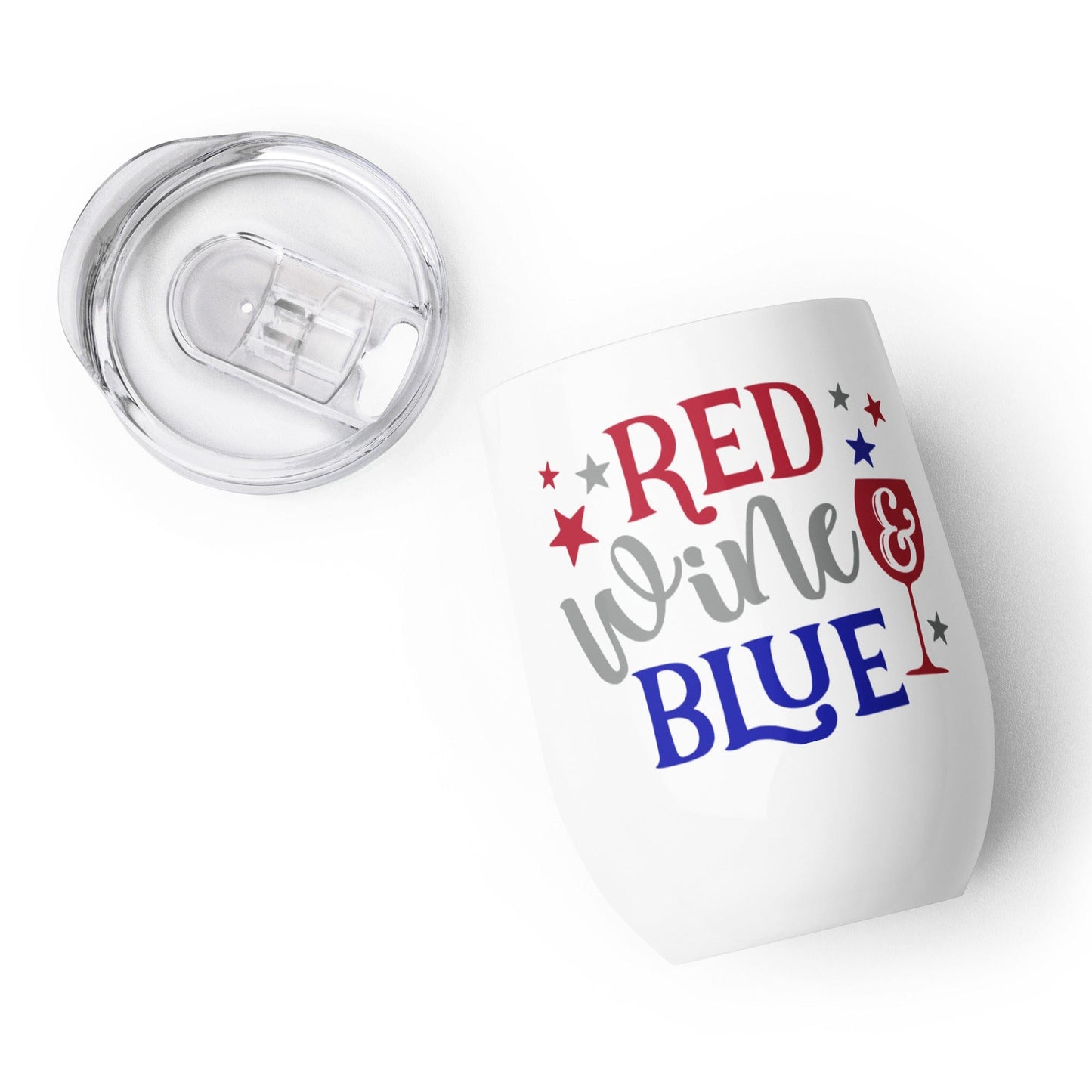 Red Wine & Blue 12 oz Wine Tumbler (355 ml) - - San Rocco Italia
