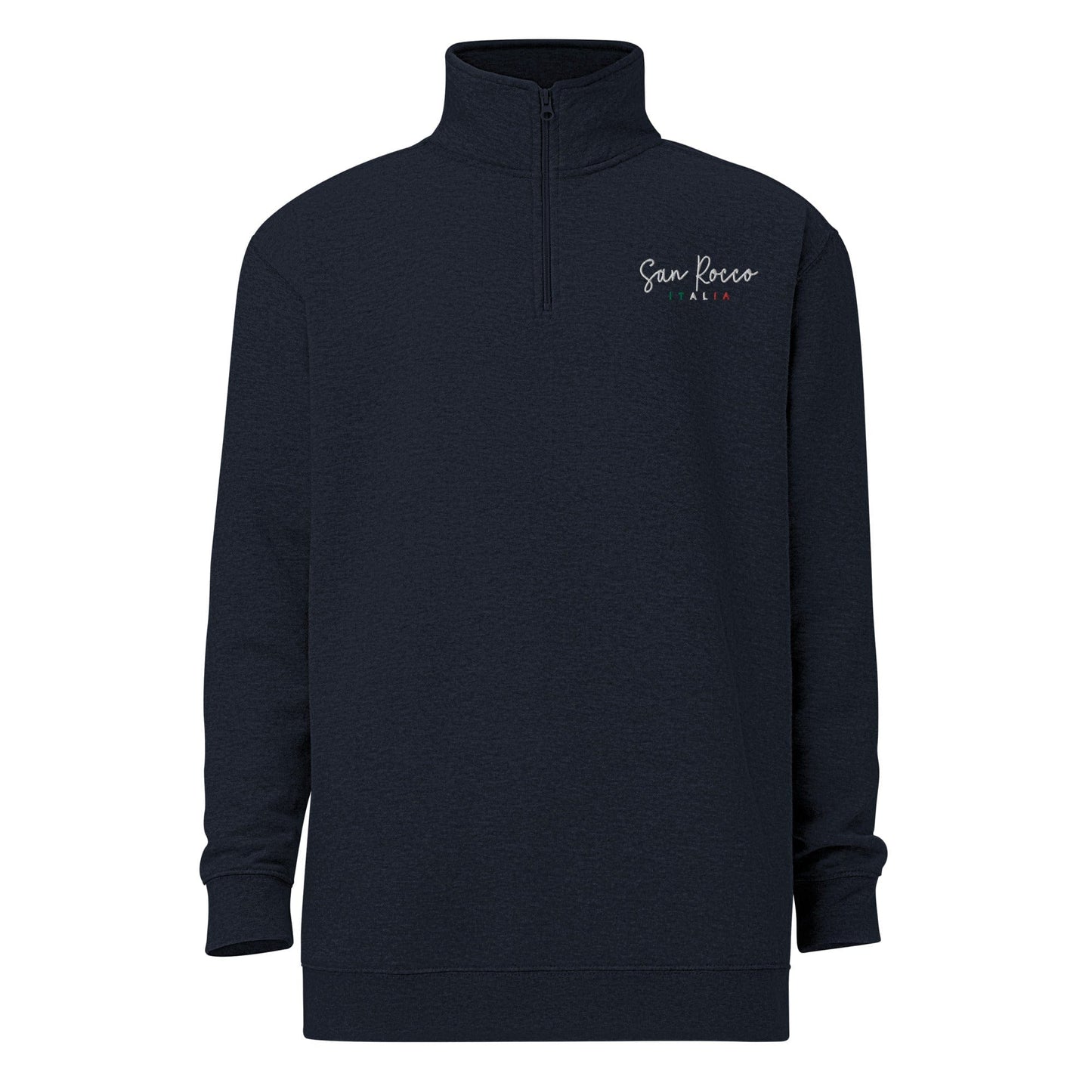 San Rocco Italia embroidered logo unisex fleece pullover - Premium - Shop now at San Rocco Italia