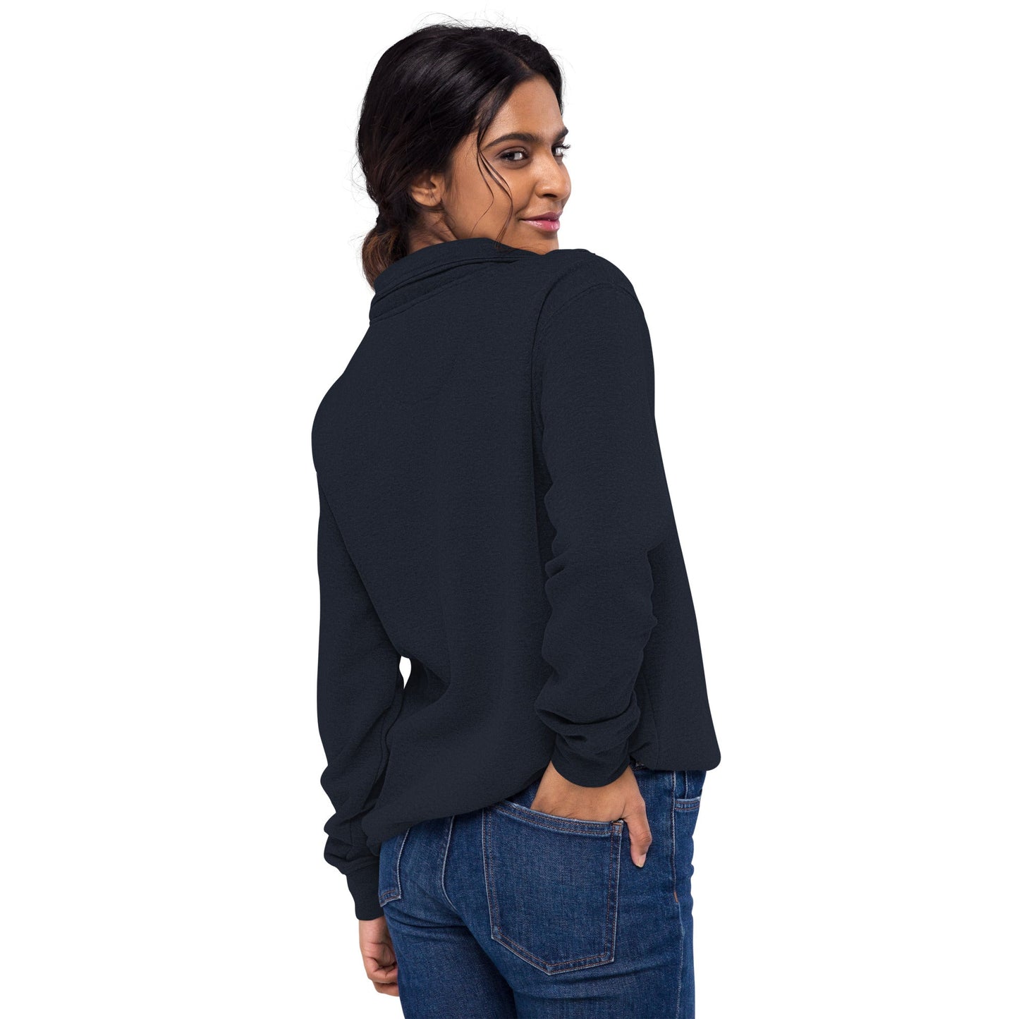 San Rocco Italia embroidered logo unisex fleece pullover - Premium - Shop now at San Rocco Italia