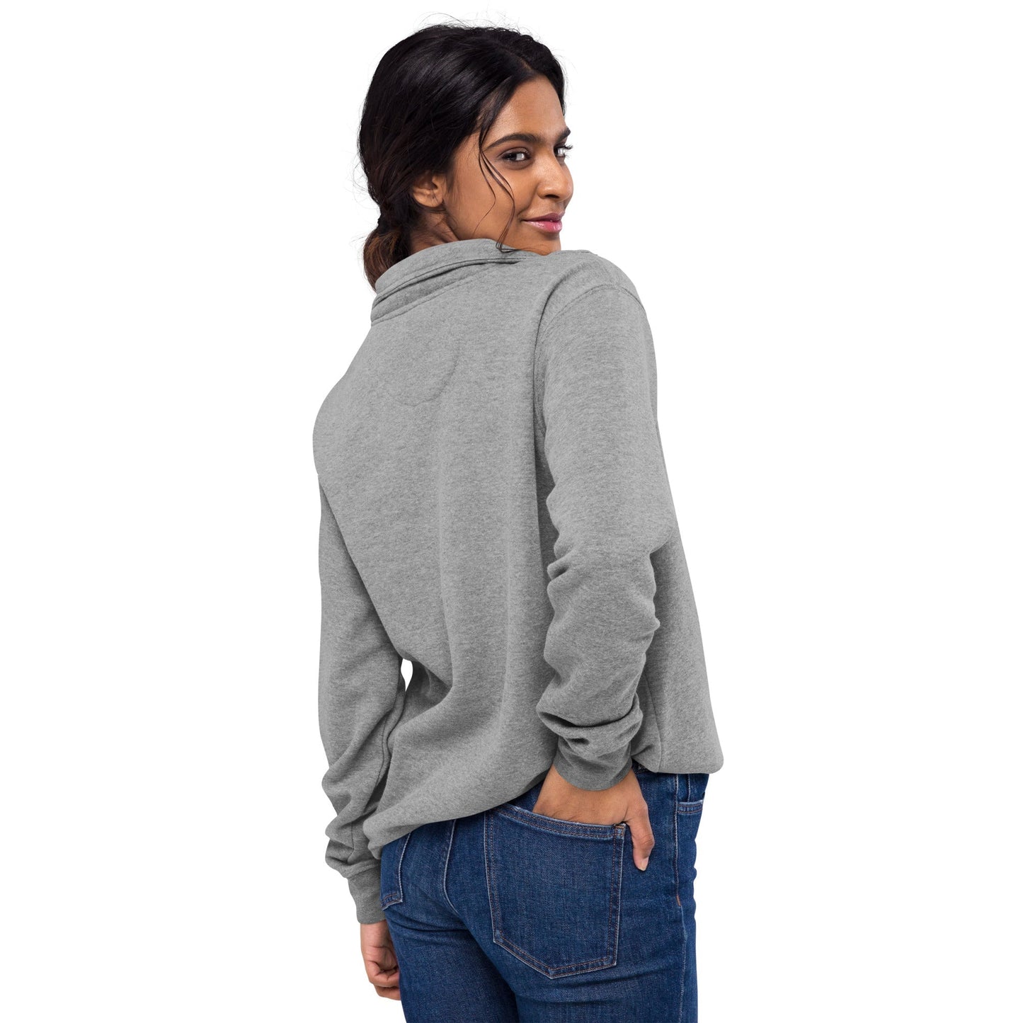 San Rocco Italia embroidered logo unisex fleece pullover - Premium - Shop now at San Rocco Italia