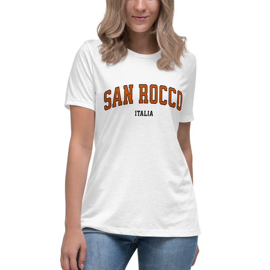 T-Shirts White / S San Rocco Italia University Women's Relaxed T-Shirt San Rocco Italia