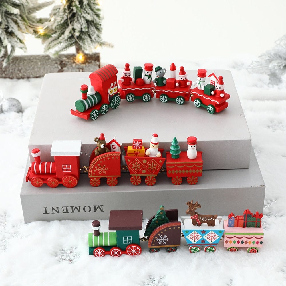 Wooden Train Christmas Decoration