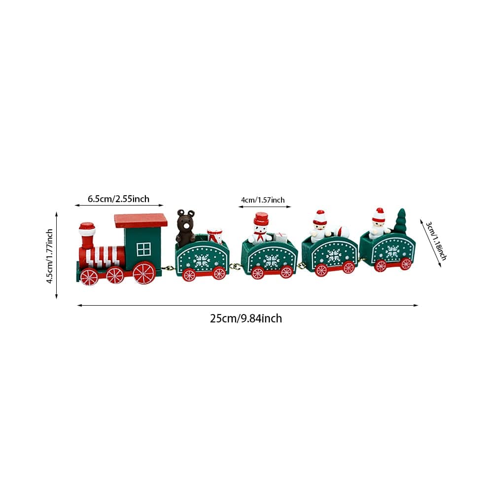 Wooden Train Christmas Decoration