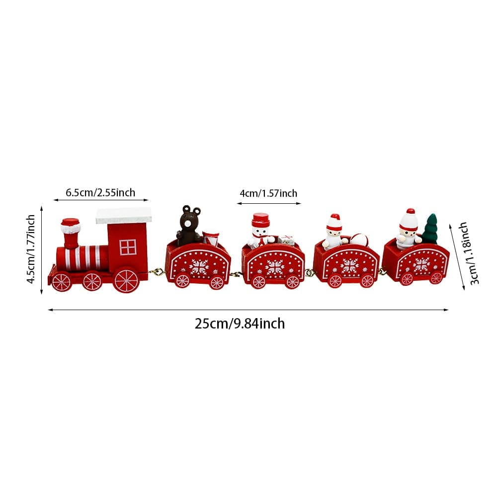 Wooden Train Christmas Decoration