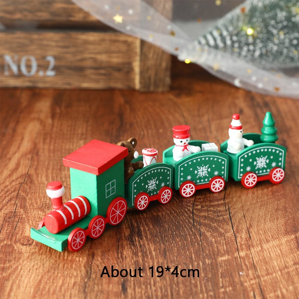 Wooden Train Christmas Decoration - Premium Seasonal & Holiday Decorations - Just €16.95! Shop now at San Rocco Italia