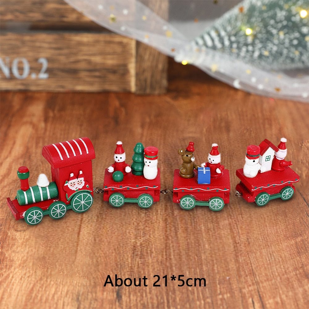 Wooden Train Christmas Decoration