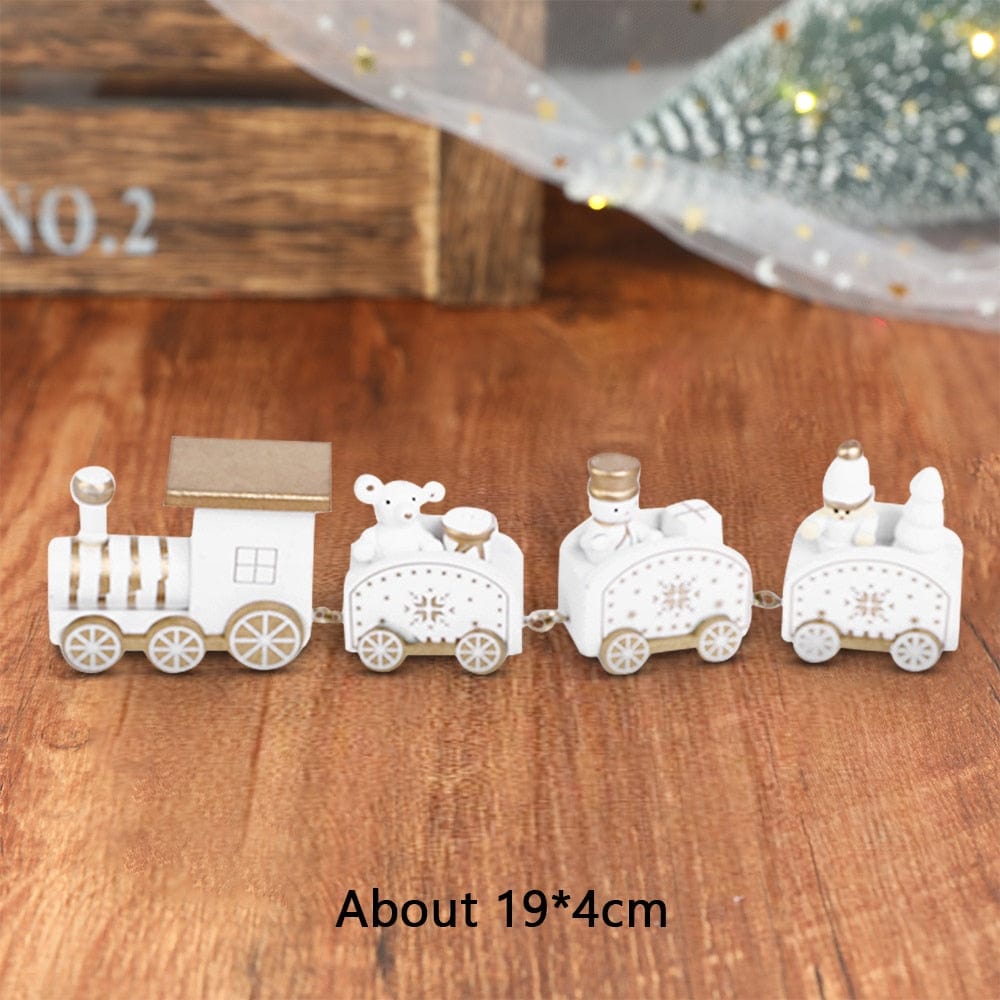 Wooden Train Christmas Decoration