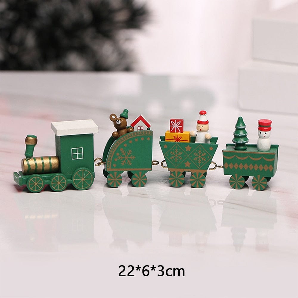 Wooden Train Christmas Decoration