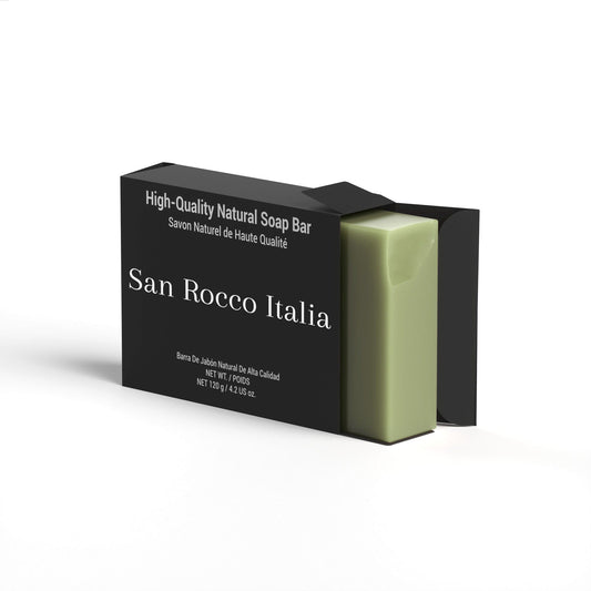 Organic Neem Oil and Basil Exfoliating Soap Bar - Premium soap-basil - Shop now at San Rocco Italia