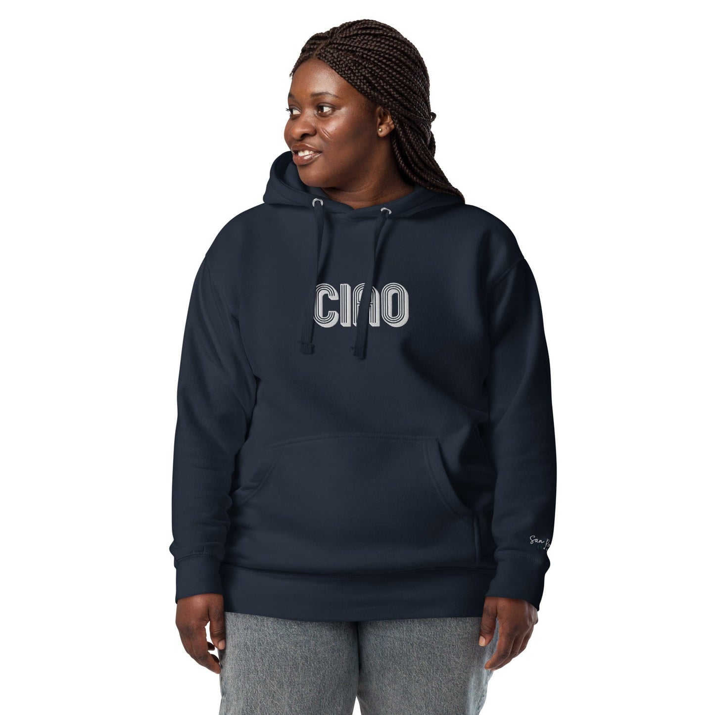 Sweatshirts & Hoodies Unisex Embroidered Ciao Hoodie San Rocco Italia
