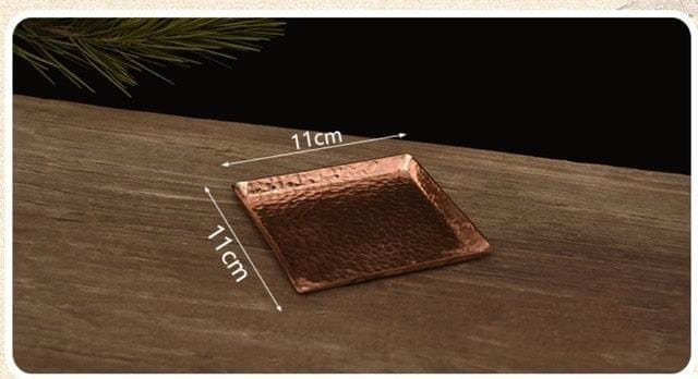 Handmade pure copper tea / espresso cup tray - Premium Tableware - Just €46.95! Shop now at San Rocco Italia