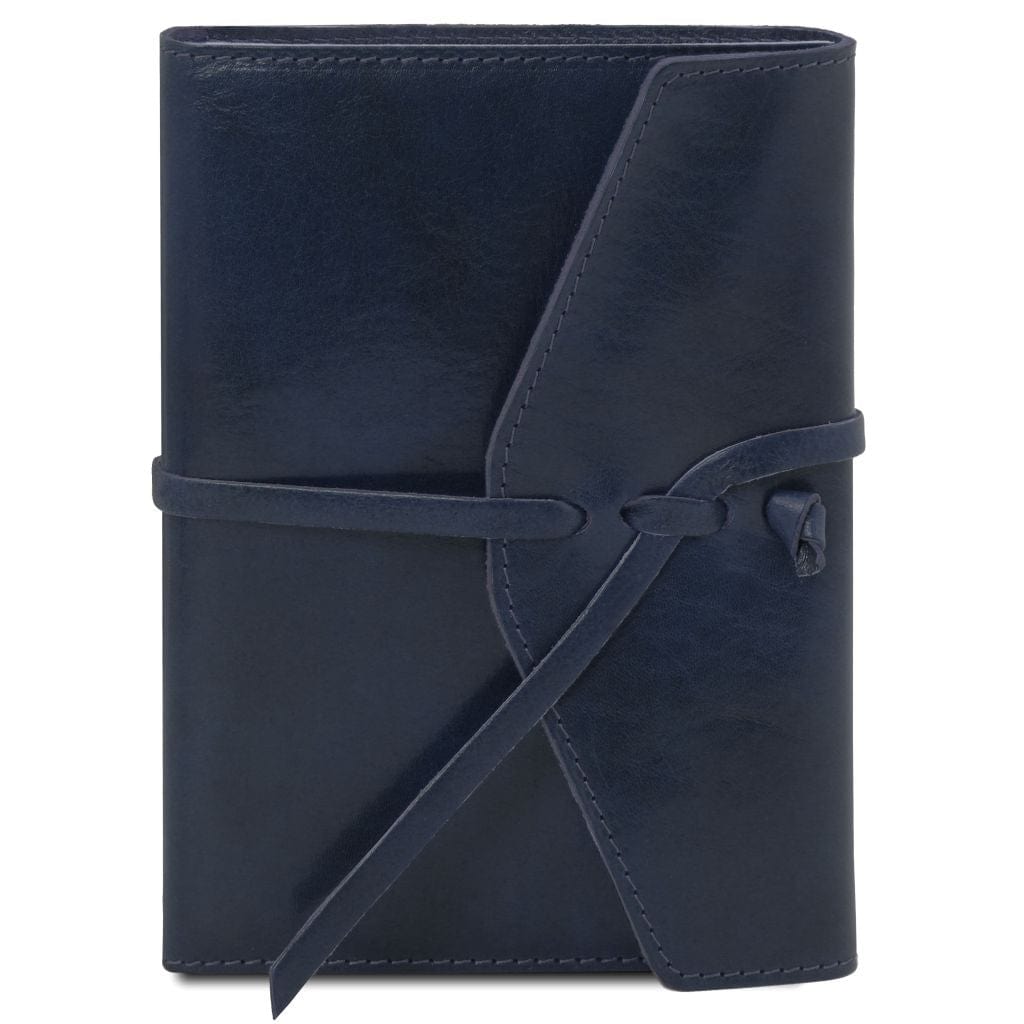 Travel leather accessories Dark Blue Leather Journal / Notebook & Refill Notebook Paper | TL142027 & TL142046 San Rocco Italia