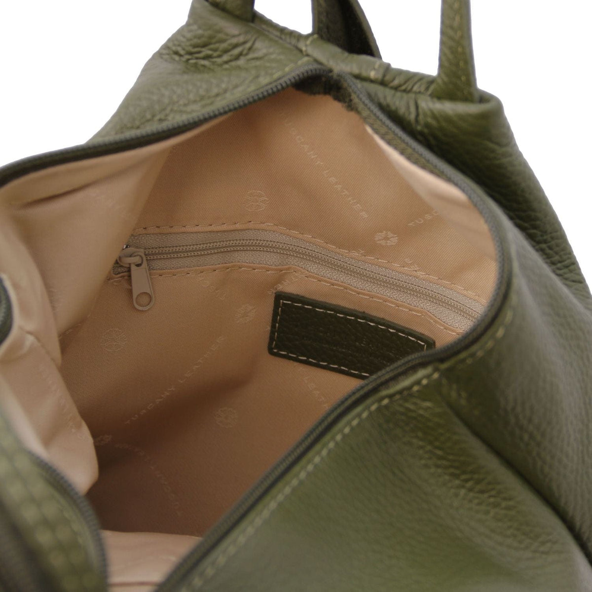 Leather Backpacks Shanghai - Italian leather backpack - pebbled leather | TL141881 San Rocco Italia