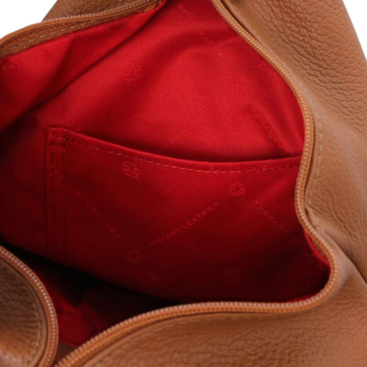 Leather Backpacks Shanghai - Italian leather backpack - pebbled leather | TL141881 San Rocco Italia