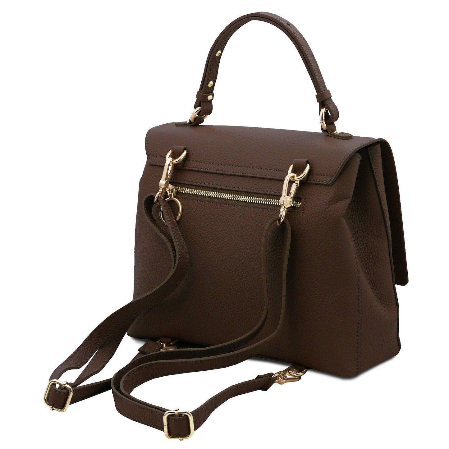 Silene - Leather 3-in-1 convertible backpack / shoulder bag / handbag | TL142152 - Premium Leather handbags - Shop now at San Rocco Italia