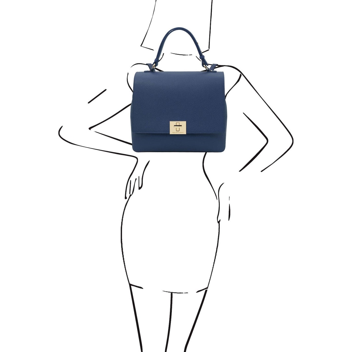 Silene - Leather 3-in-1 convertible backpack / shoulder bag / handbag | TL142152 - Premium Leather handbags - Shop now at San Rocco Italia