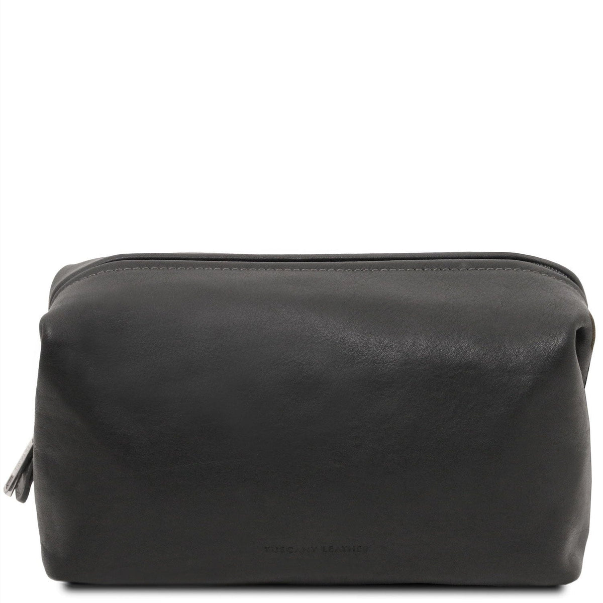 Travel leather accessories Black Smarty - Matte leather toiletry bag - Large size | TL141219 San Rocco Italia