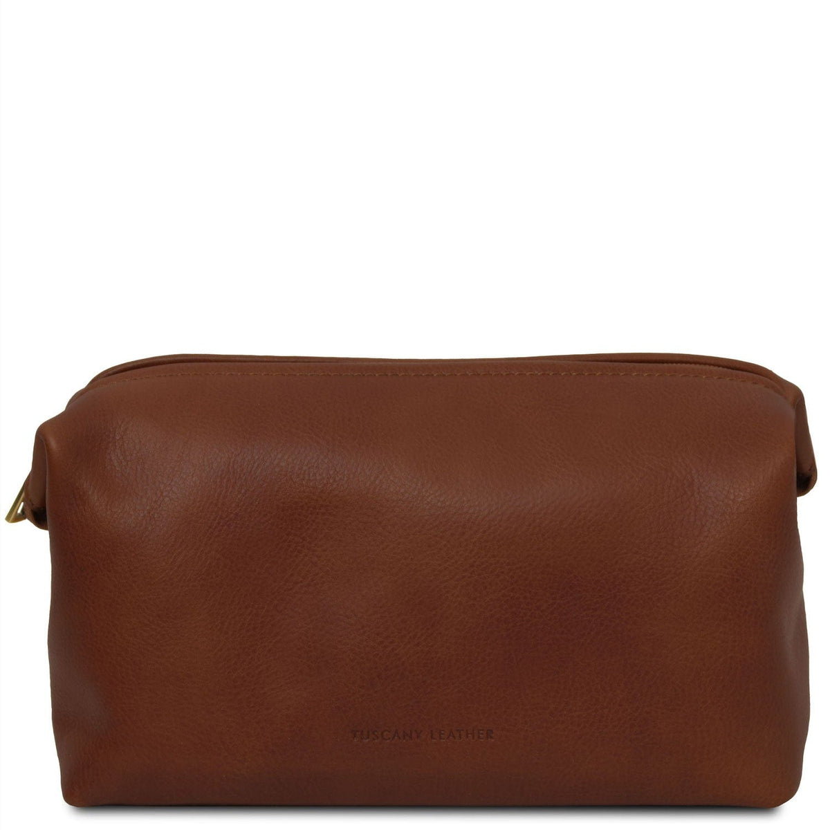 Travel leather accessories Brown Smarty - Matte leather toiletry bag - Large size | TL141219 San Rocco Italia