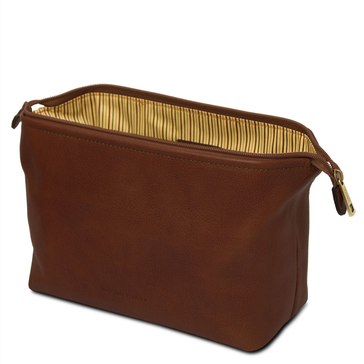 Travel leather accessories Smarty - Matte leather toiletry bag - Large size | TL141219 San Rocco Italia