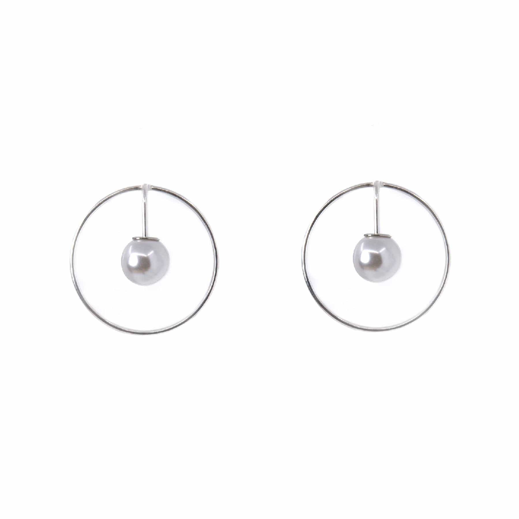 Earrings Spot Sterling Silver and Pearl Earrings San Rocco Italia