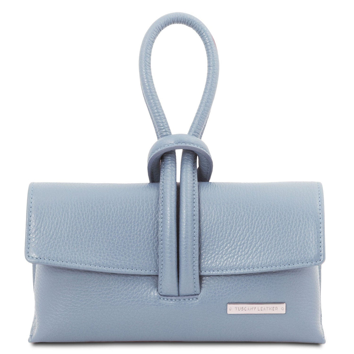 Bolsos de piel Azul claro TL Bag - Clutch plegable de piel | TL141990 San Rocco Italia