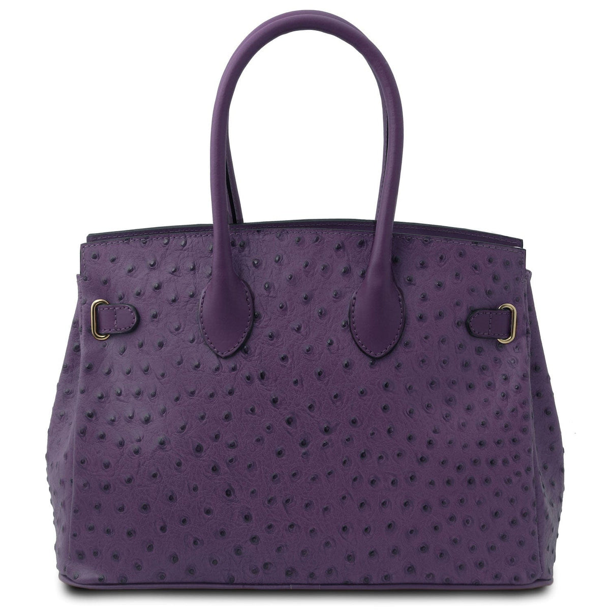 Leather handbags TL Bag - Handbag in ostrich-print leather | TL142120 San Rocco Italia