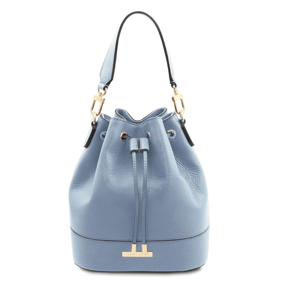 Bolsos de piel Azul claro TL Bag - Leather bucket bag | TL142146 San Rocco Italia
