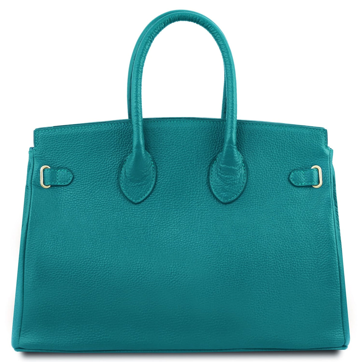 TL Bag - Leather handbag with golden hardware