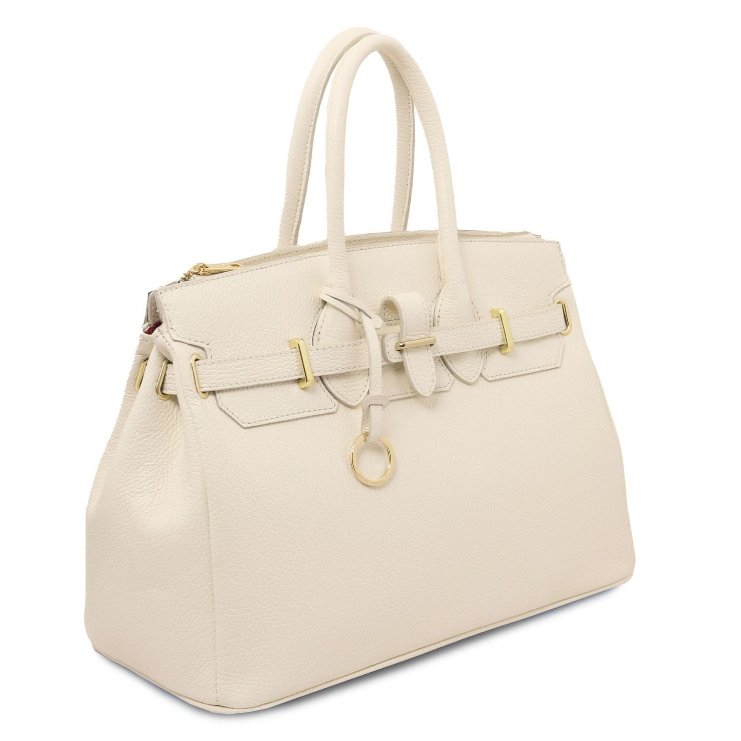 TL Bag - Leather handbag with golden hardware | TL141529 - Premium Leather handbags - Shop now at San Rocco Italia