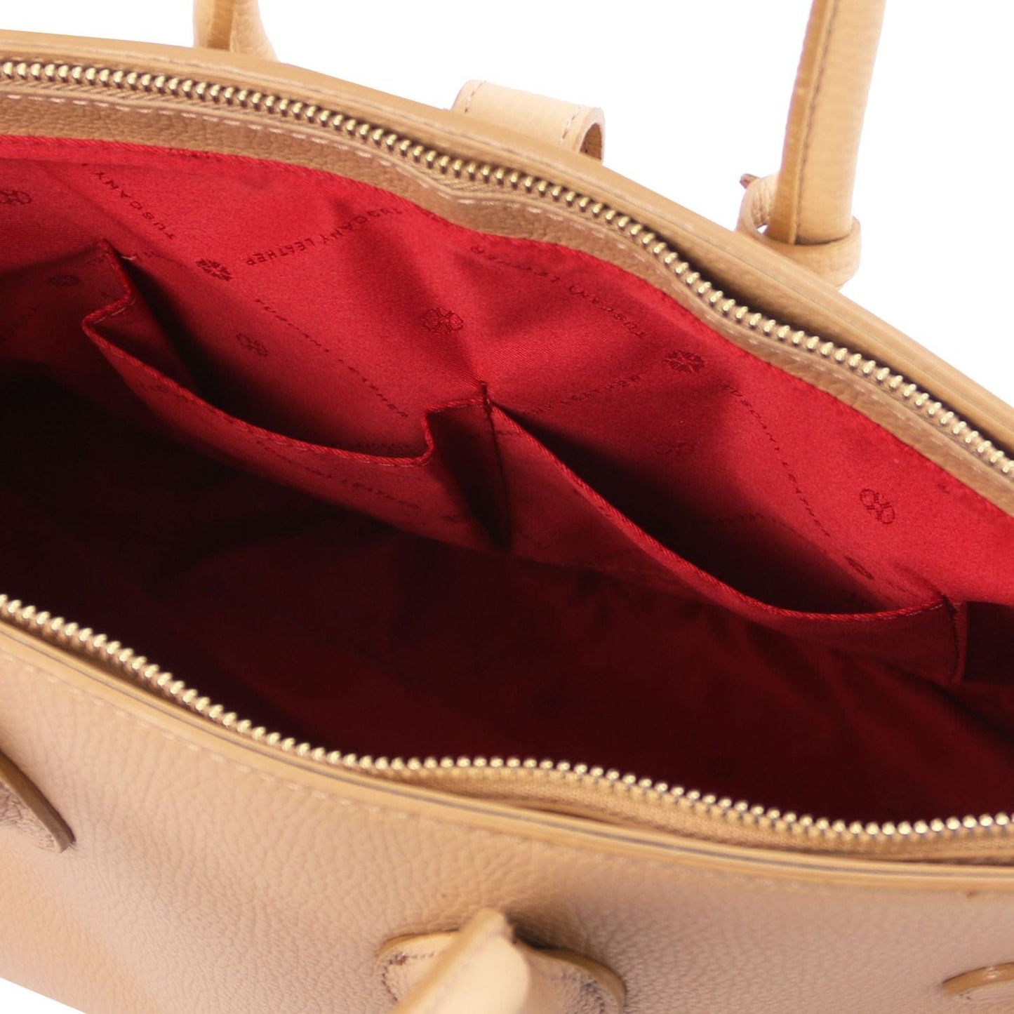 Leather handbags TL Bag - Leather handbag with golden hardware | TL141529 San Rocco Italia