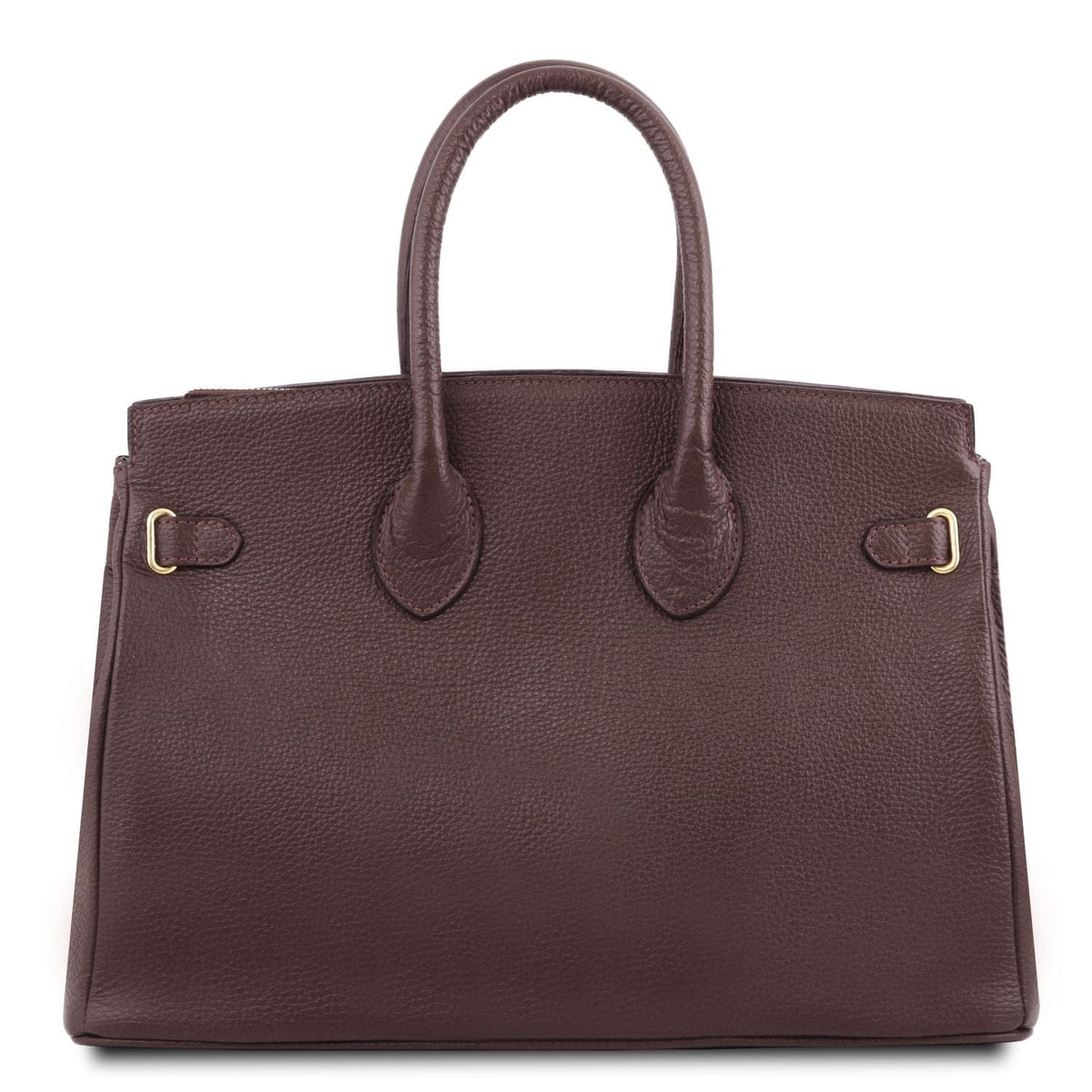 Leather handbags TL Bag - Leather handbag with golden hardware | TL141529 San Rocco Italia