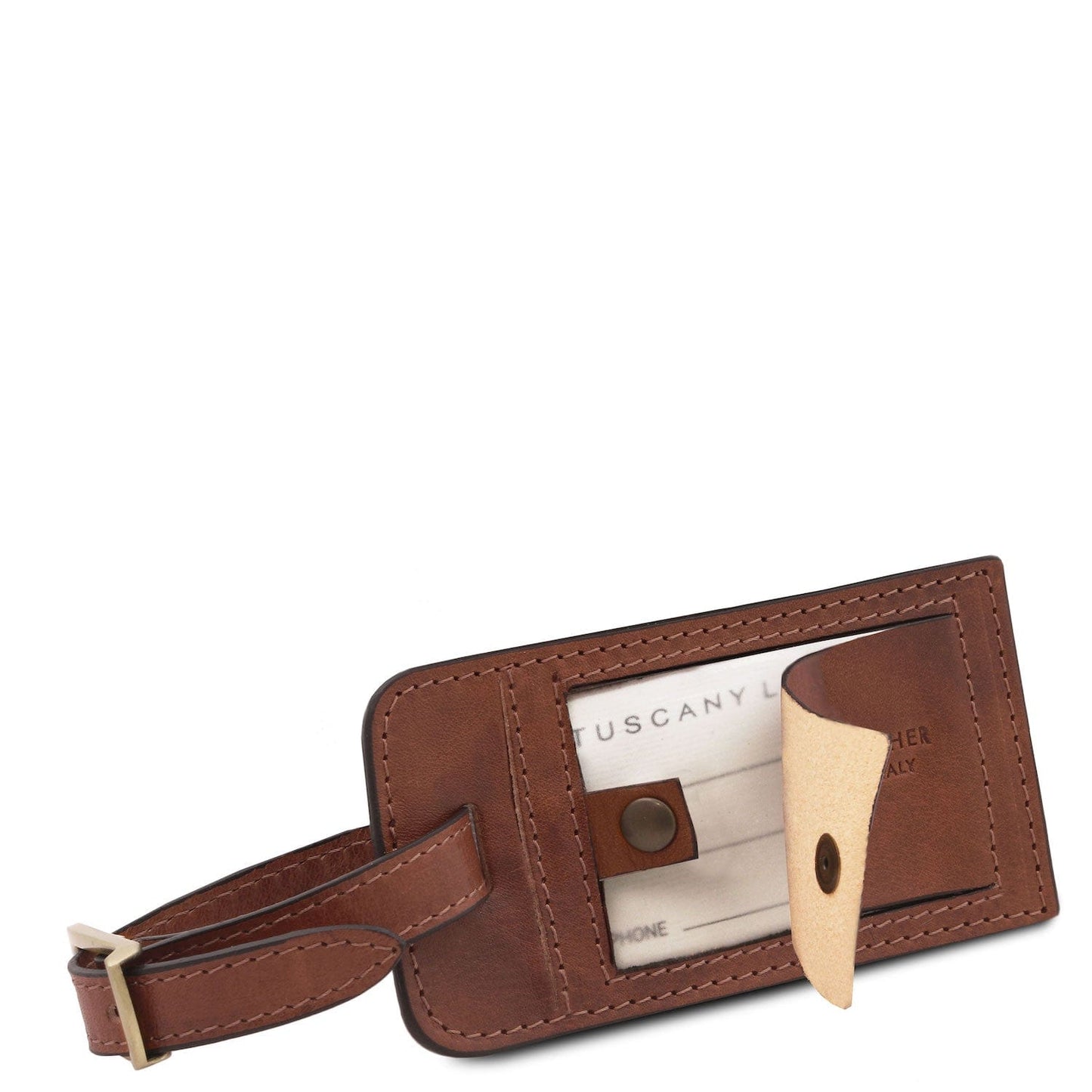 TL Voyager - Travel leather duffle bag with pocket on the back side - Small size | TL141250 - Premium Leather Travel bags - Shop now at San Rocco Italia